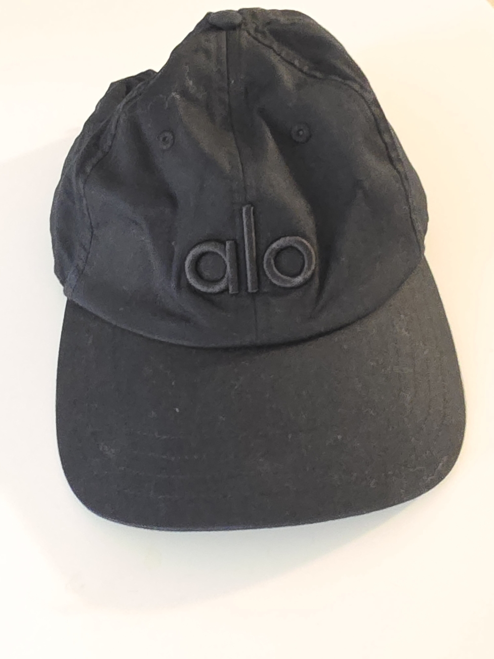 ALO Yoga Kids Black Logo Baseball Cap